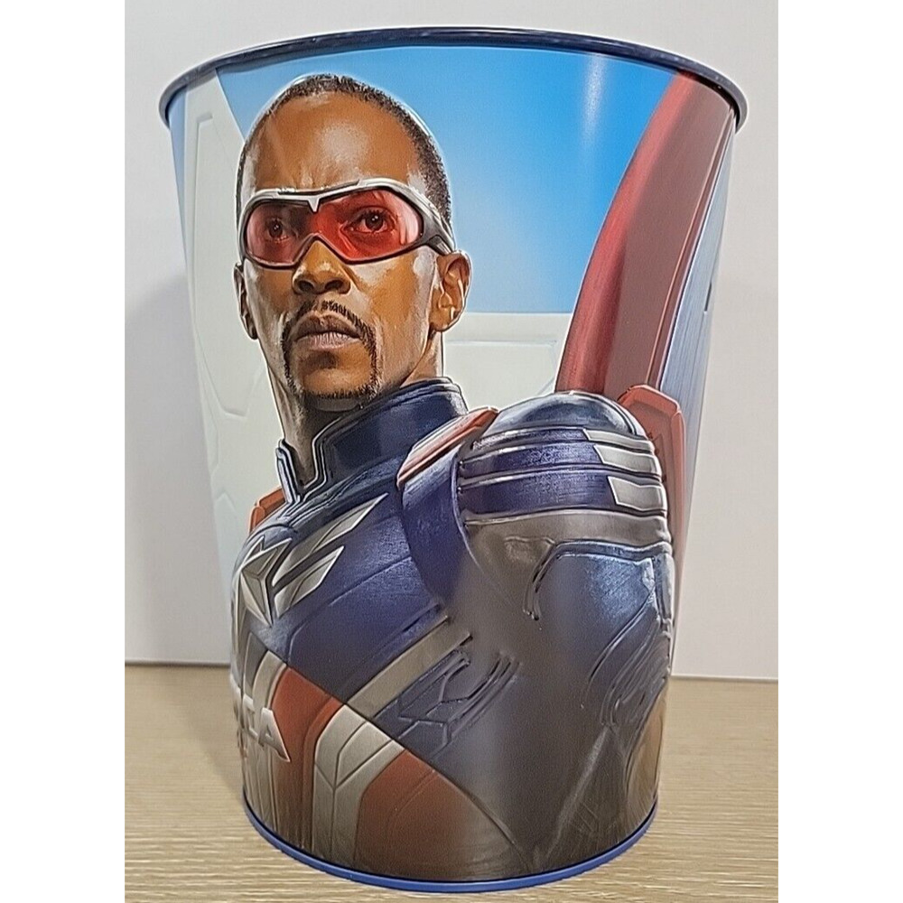 Captain America Brave New World Sam Tin Popcorn Bucket Cinemark Exclusive New